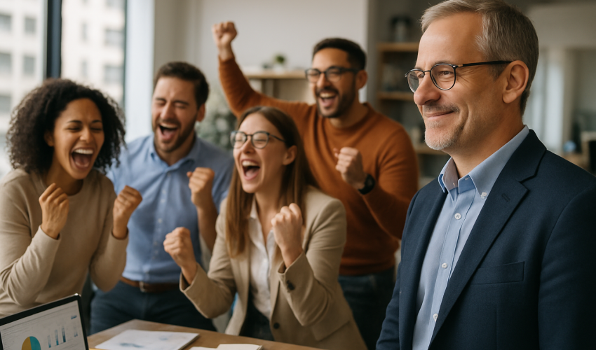 20250703 0844 Team Celebration Moment simple compose 01jz6myayxfm6rzxxenwgx55mm